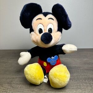 Vintage Mickey Mouse Plush 12” Disneyland Walt Disney World Parks
